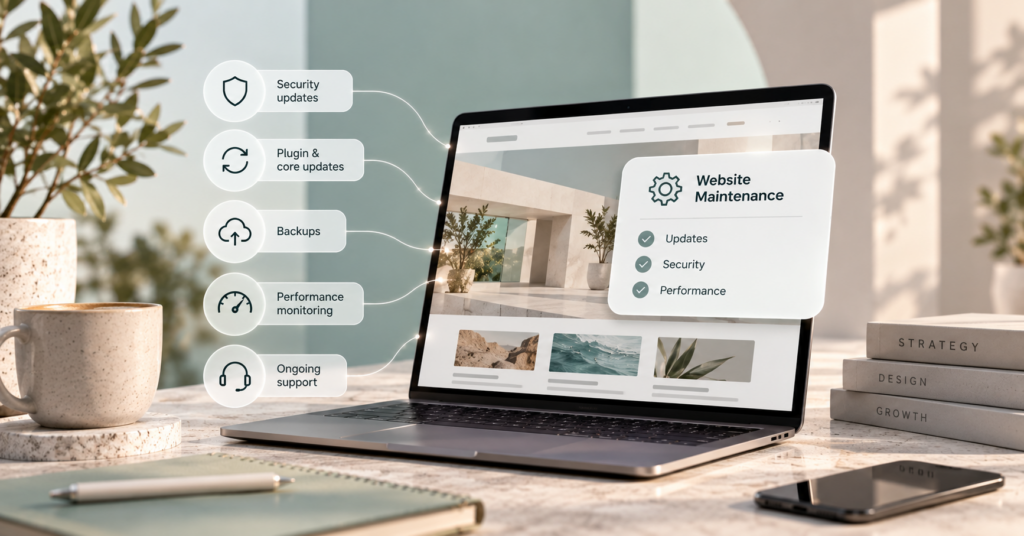 Monthly Website Maintenance Costs in South Africa (2026 Guide) Monthly website maintenance costs in South Africa including hosting updates SEO and security StudioChe